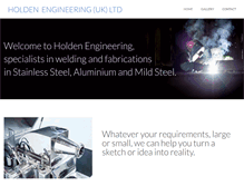 Tablet Screenshot of holden-engineering.co.uk